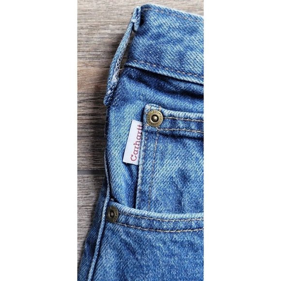 Carhartt Jeans 44x30 Relaxed Fit Medium Wash MEN'S Straight Leg DenimB17DST - Picture 2 of 10